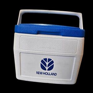 VTG‎ Coleman New Holland Travel Cooler White Farmer Tractor USA Personal 5272